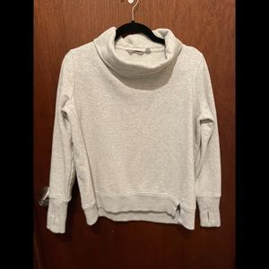 Athleta Cowlneck Grey pullover sweatshirt size M